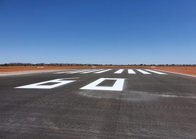 Runway markings completed by the SGA team