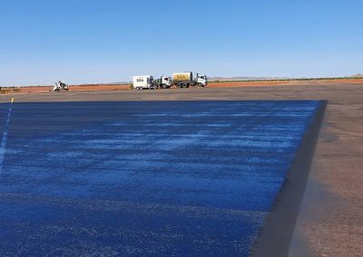 Repairing the runway for Wodgina Aerodrome